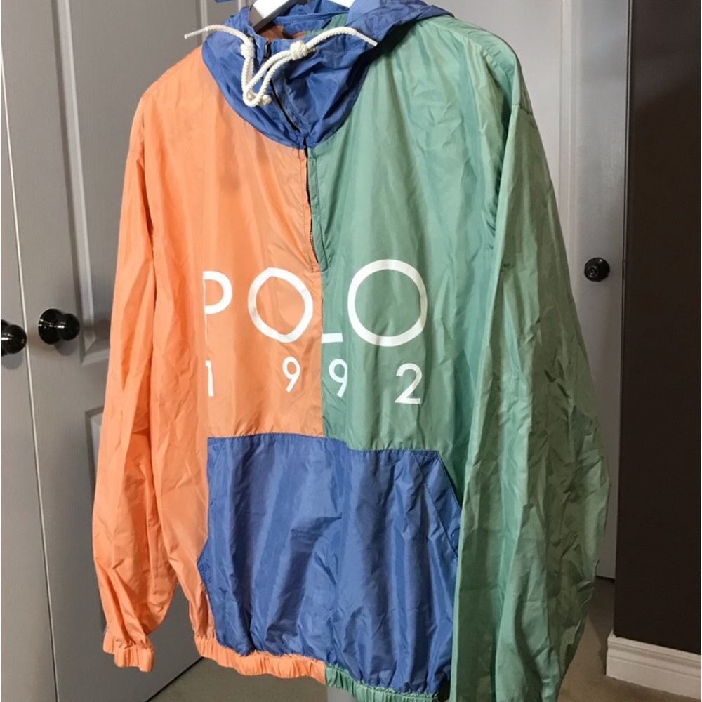 👉🏽HOST PICK👈🏽VINTAGE POLO WINDBREAKER